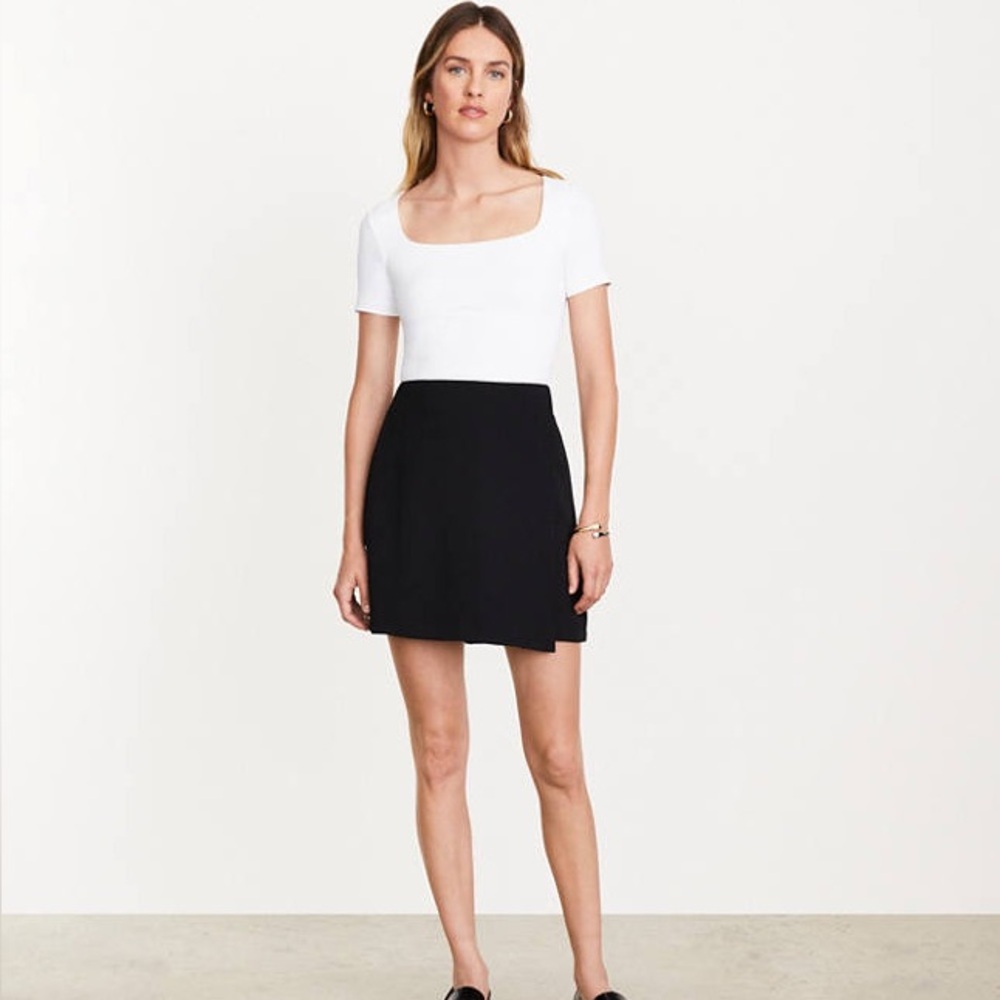 LOFT Black Skater Mini Skirt for Cocktail